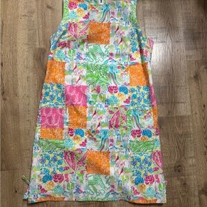 Lilly Pulitzer Patchwork Kids Dress - Pink, Orange, Green, Blue